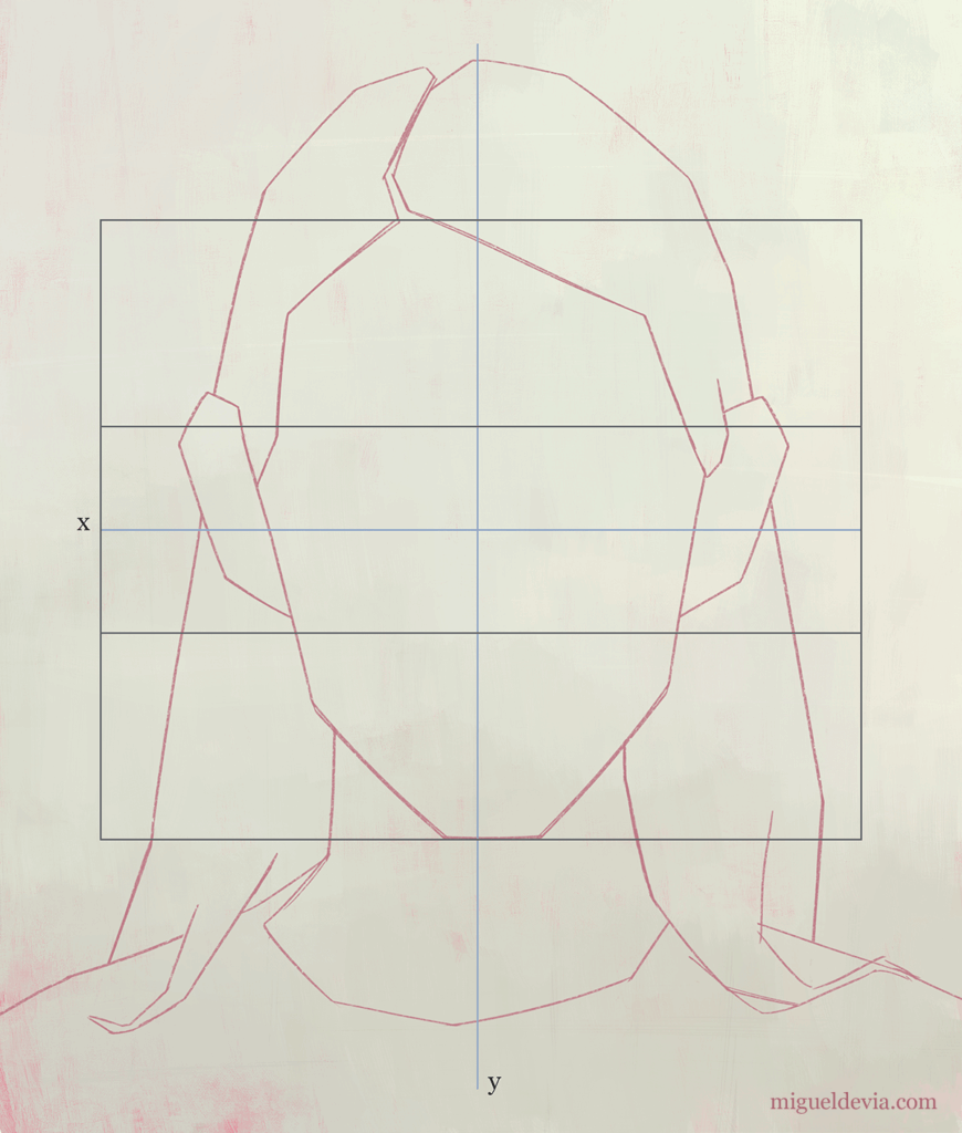 Cómo dibujar un rostro femenino paso a paso. Paso 6.