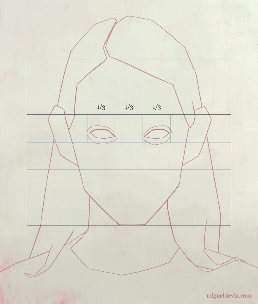 Cómo dibujar un rostro femenino paso a paso. Paso 7.